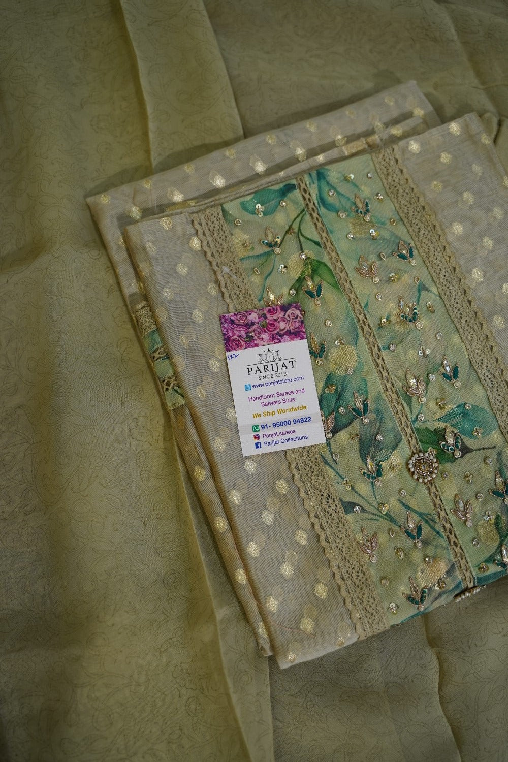 Banarasi silk Salwar Material PC11640