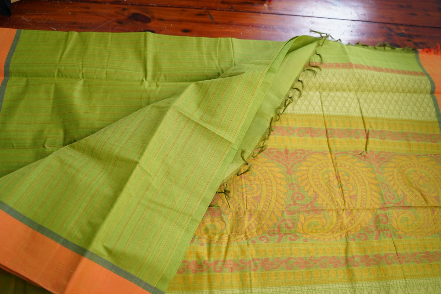 Kanchi handloom Cotton Saree PC17404
