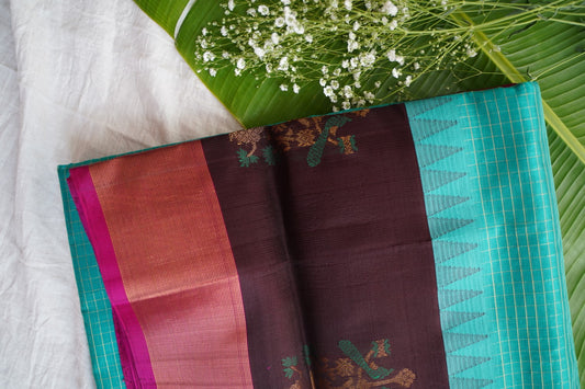 Kanchi Handloom Silk Cotton Saree pc16314