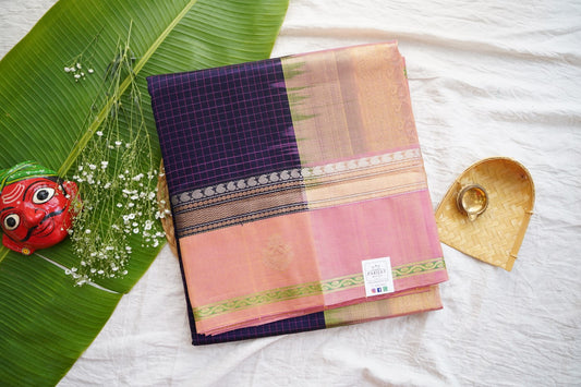 Kanchi Handloom Silk Cotton Saree pc16330