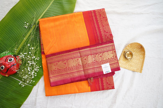 Kanchi Handloom Silk Cotton Saree pc16307