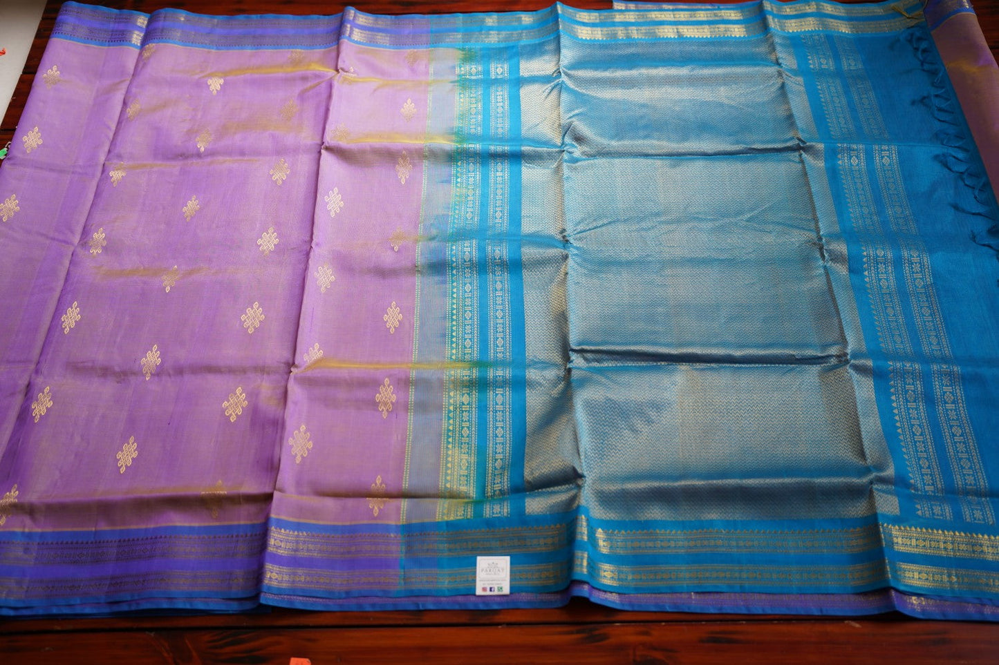 10 Yards Kanchi Handloom Silk Cotton Saree PC11107