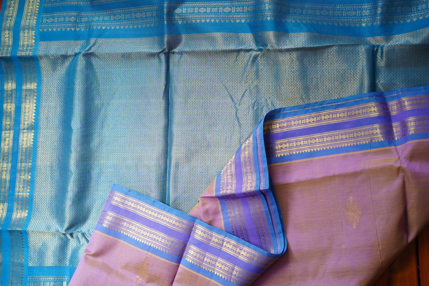 10 Yards Kanchi Handloom Silk Cotton Saree PC11107