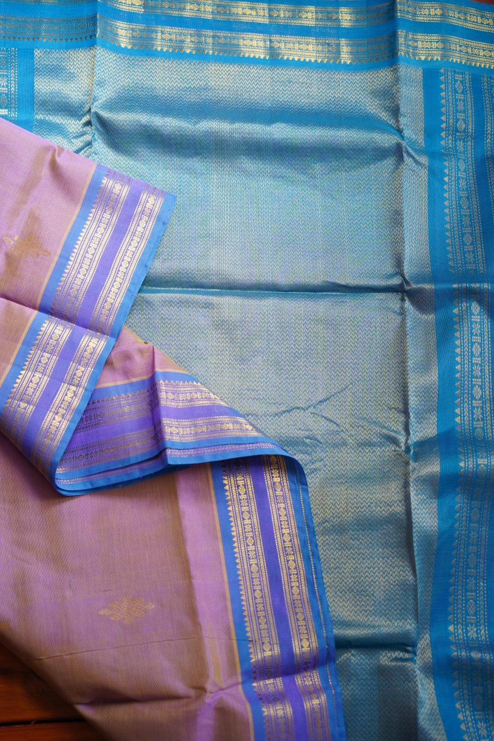 10 Yards Kanchi Handloom Silk Cotton Saree PC11107