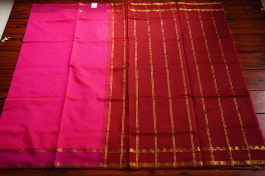 Pink Kanchi Semi Silk Cotton Saree PC11113