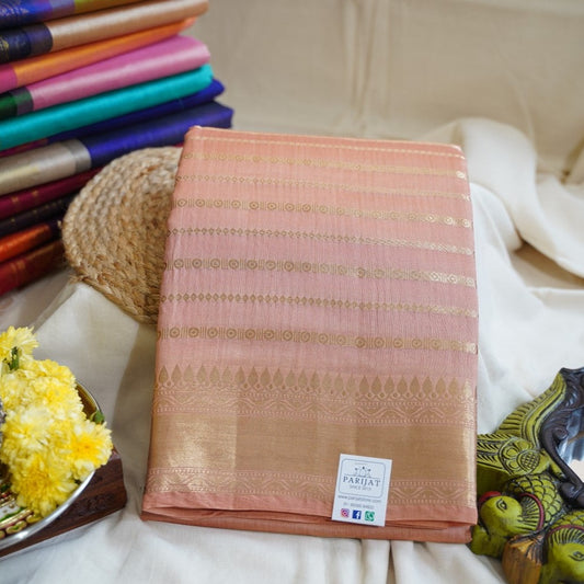 Biscuit brown Banarasi silk cotton  Saree  PC11763