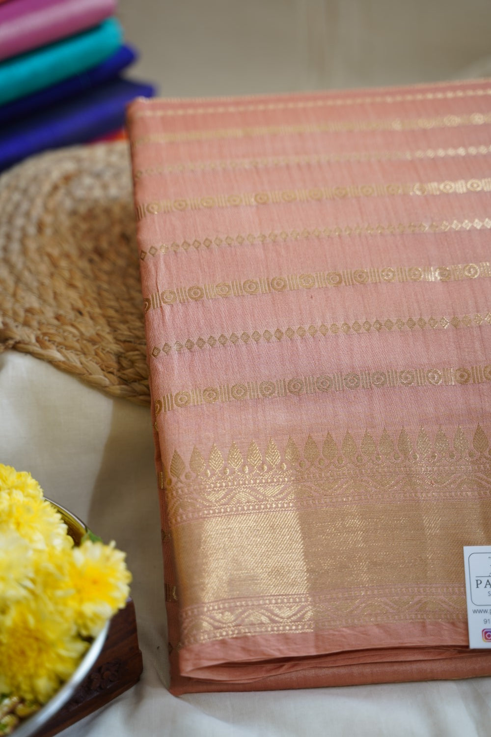 Biscuit brown Banarasi silk cotton  Saree  PC11763