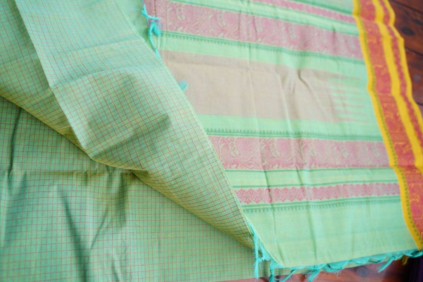 Kanchi handloom Cotton Saree PC17399