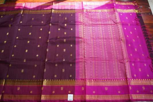 10 yards Kanchi Handloom Silk Cotton Saree PC11786