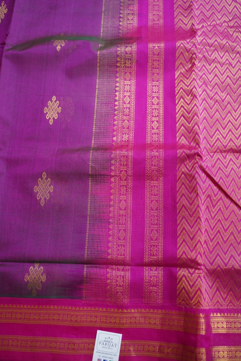 10 yards Kanchi  Handloom Silk Cotton Saree PC11784