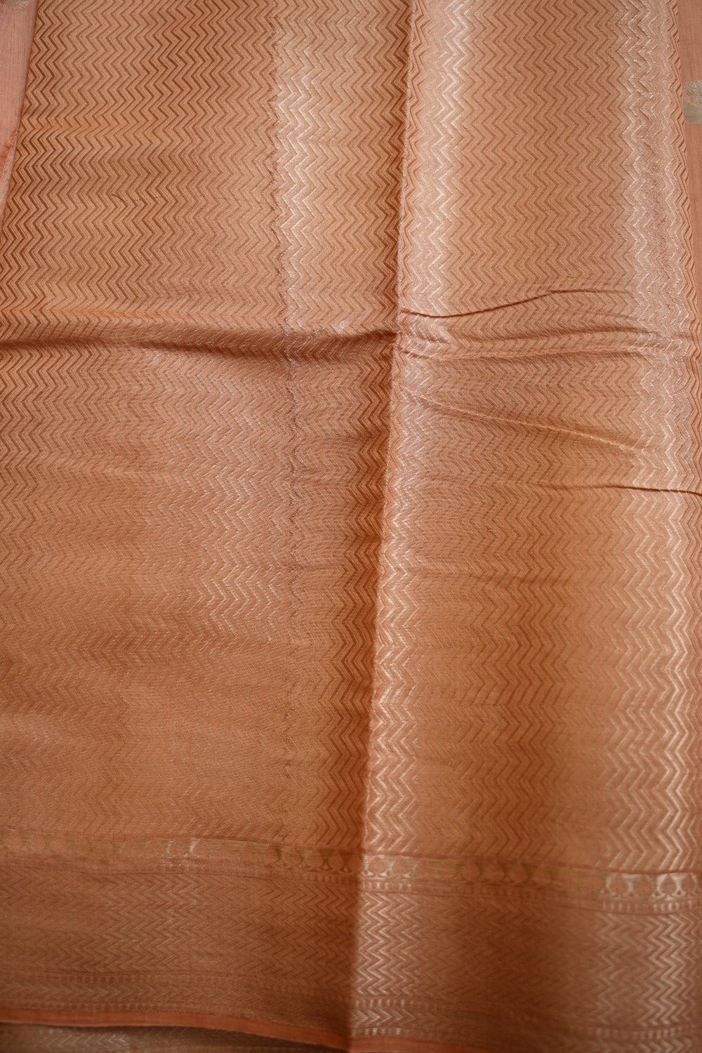 Biscuit brown Banarasi silk cotton Saree PC11764