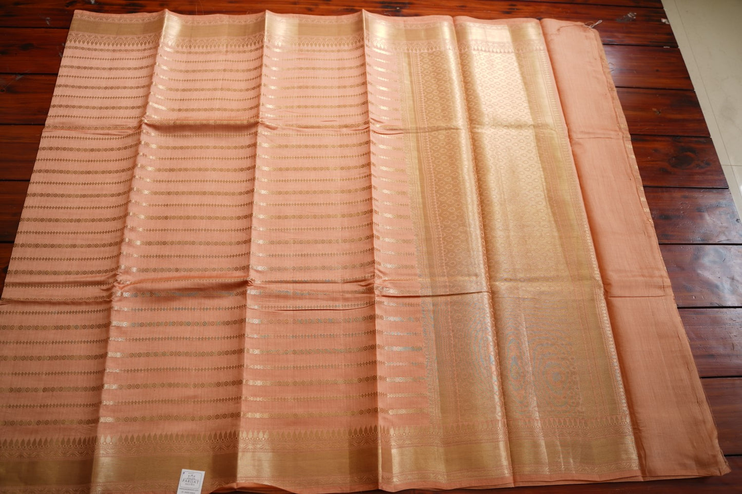 Biscuit brown Banarasi silk cotton Saree PC11763