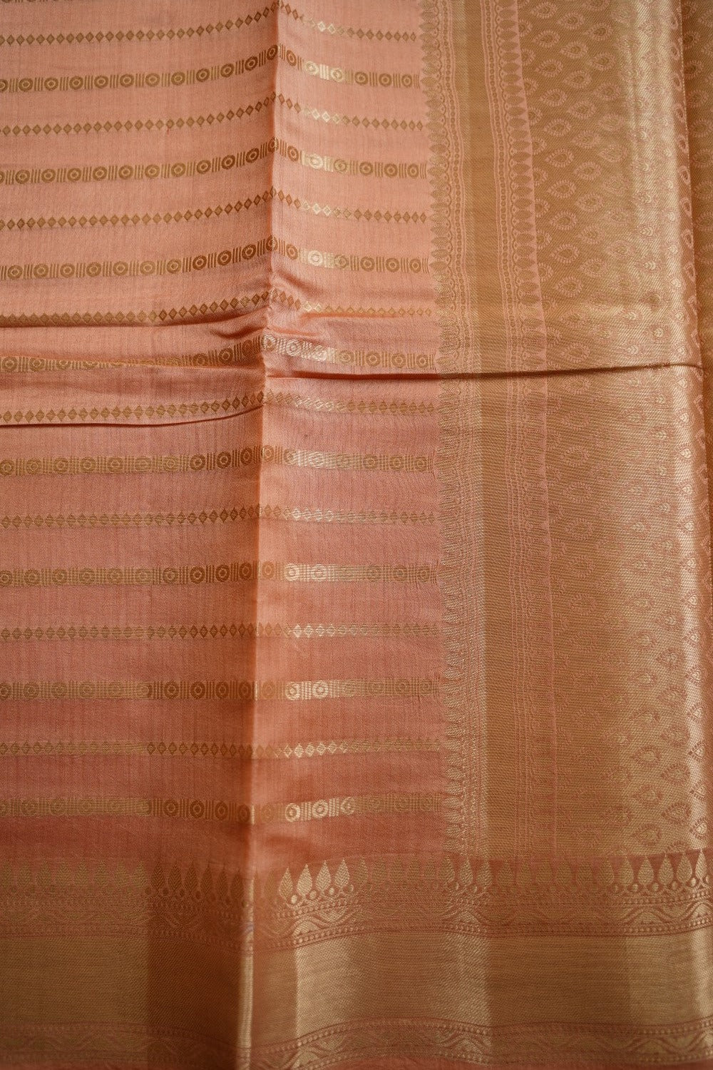 Biscuit brown Banarasi silk cotton Saree PC11763