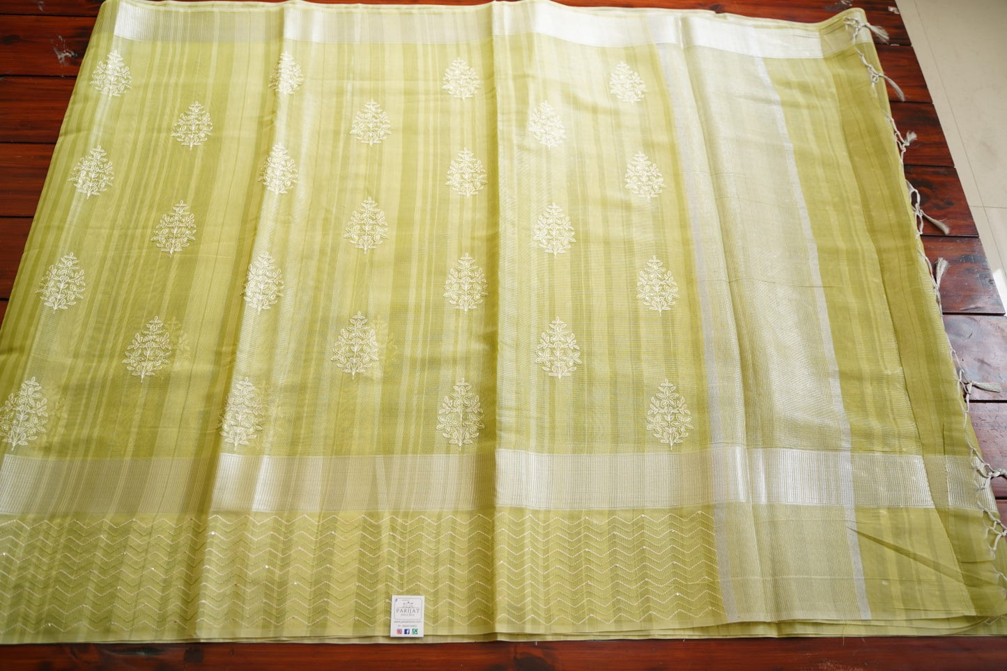 Light Green Gram banarasi silk Saree  PC11754