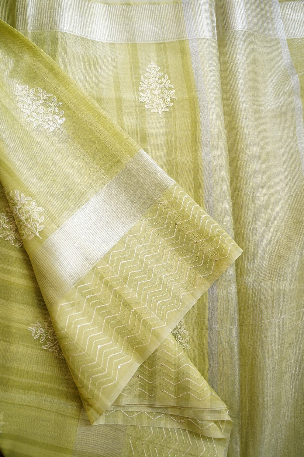 Light Green Gram banarasi silk Saree PC11754