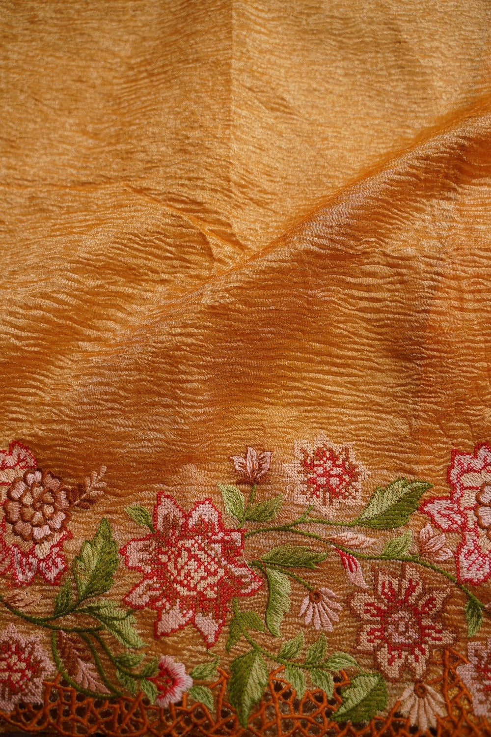 Gold banarasi tissue silk Saree  PC11776