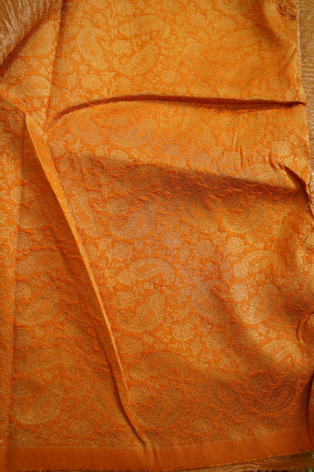 Gold banarasi tissue silk Saree PC11776