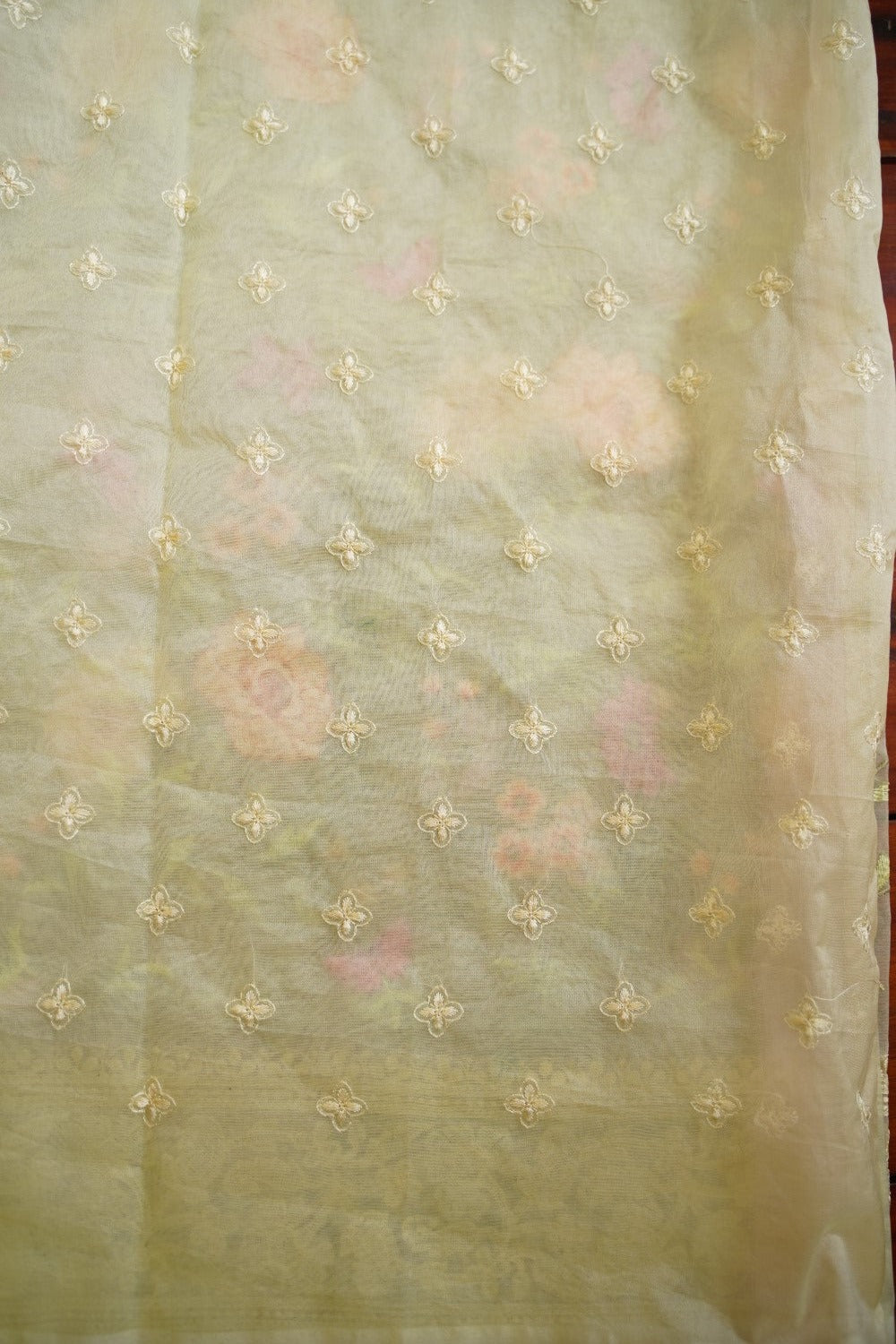 Light yellow banarasi silk Saree PC11756