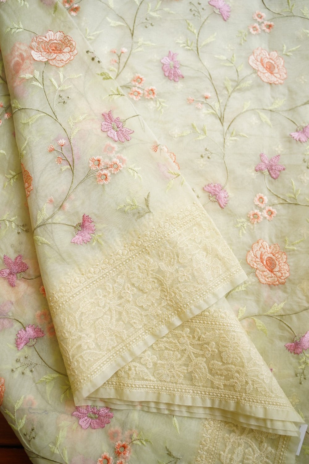 Light yellow banarasi silk Saree PC11756