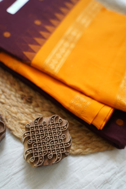 Chettinad handloom Cotton Saree pc16485