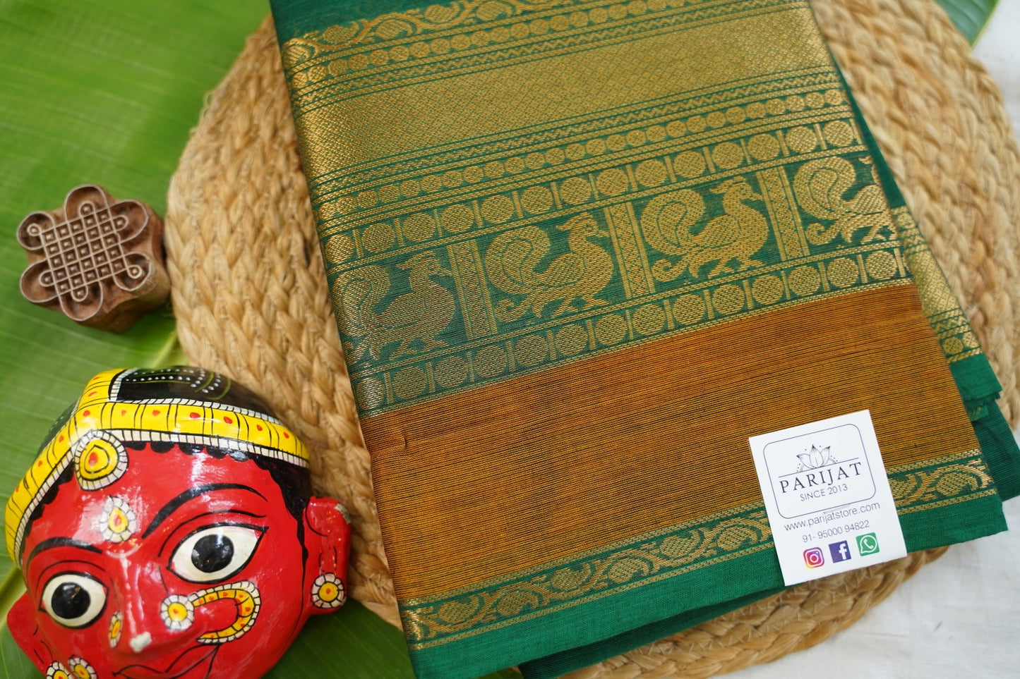 Chettinad handloom Cotton Saree PC17473