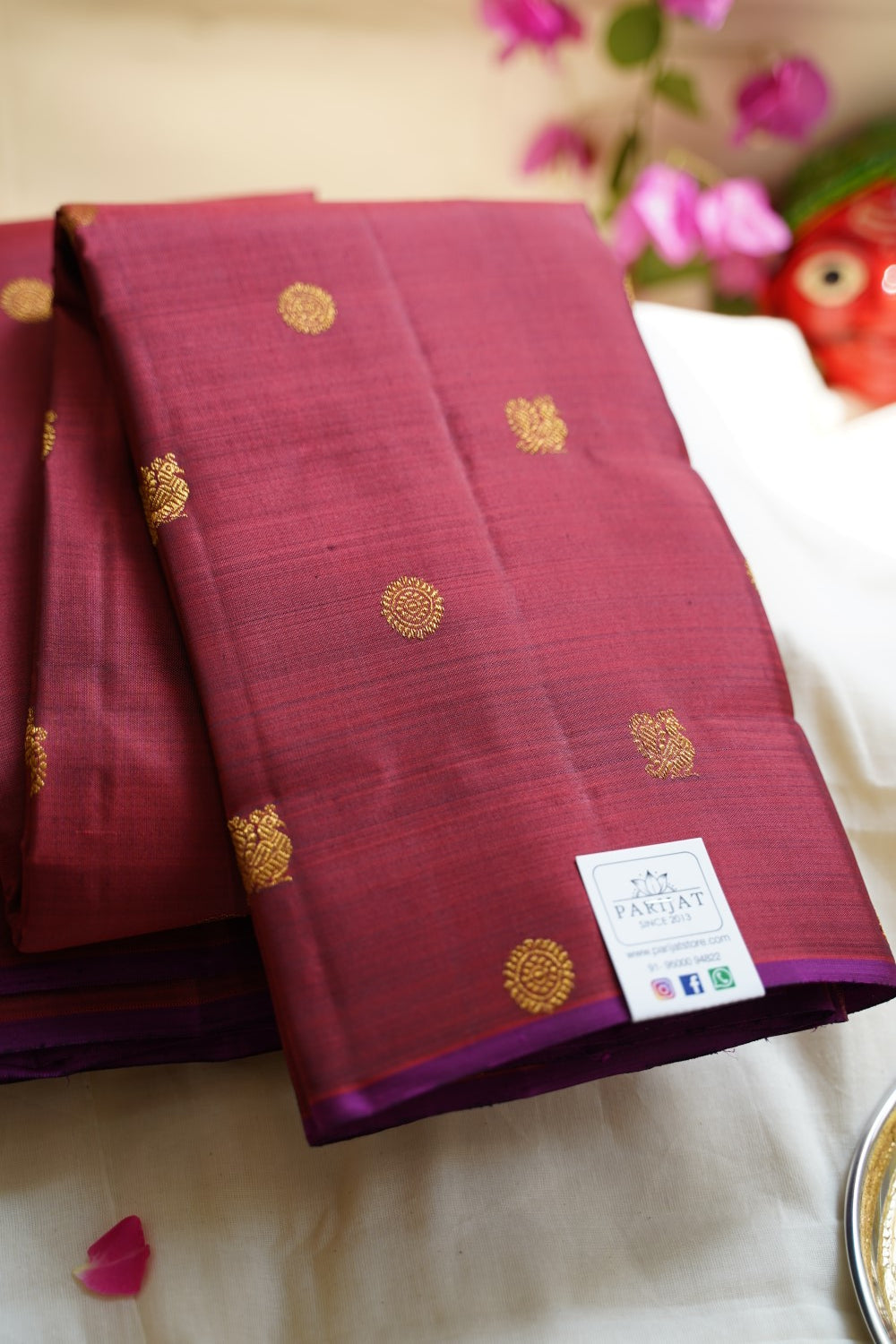 Kanchi Pure 4Gram Gold Silk Saree  PC11930