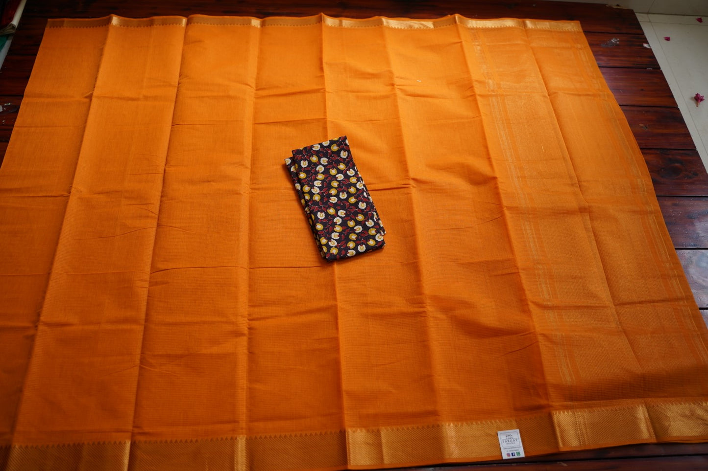 Manjal Mangalgiri Handloom Cotton Saree PC11949