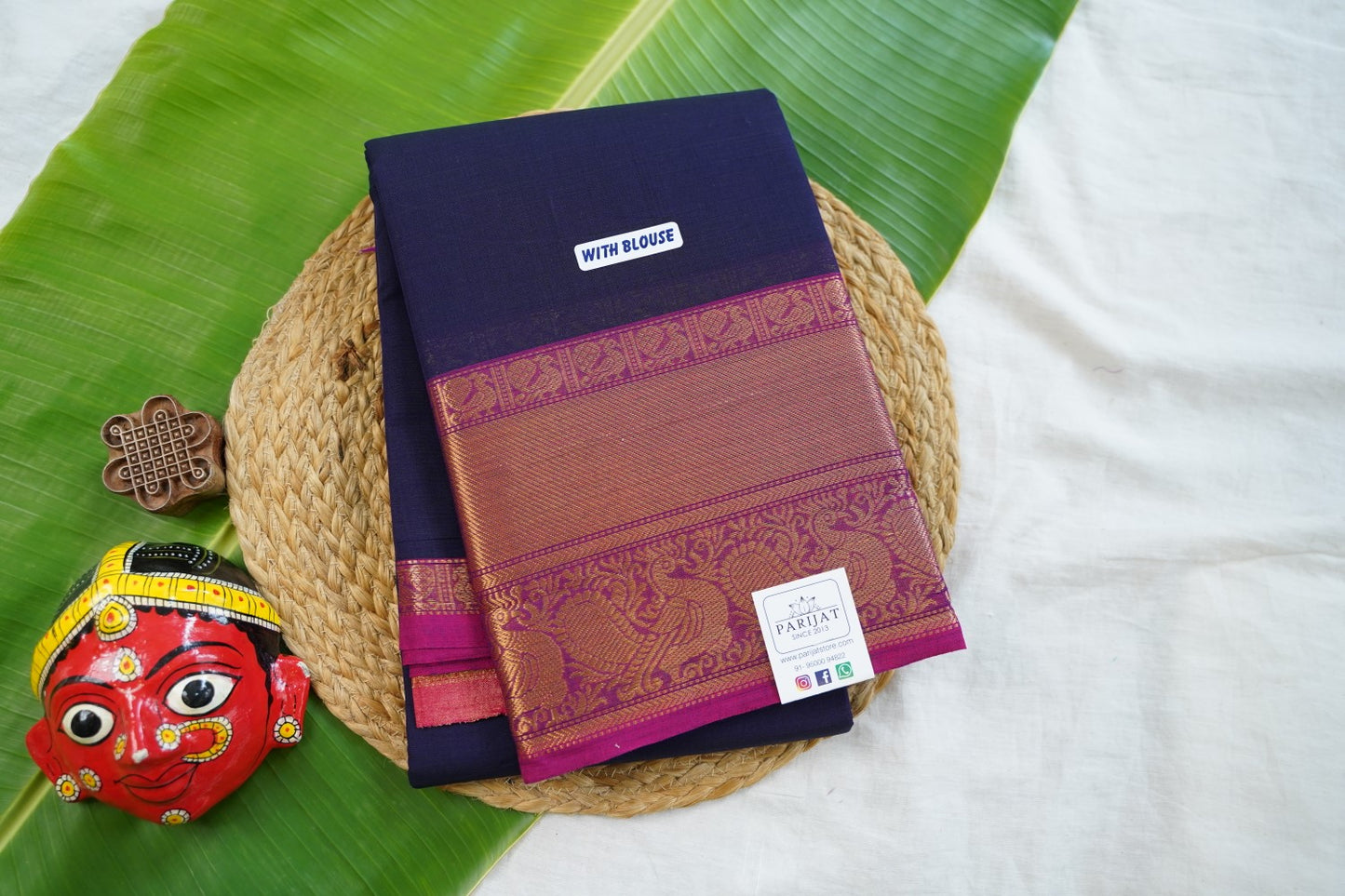 Chettinad handloom Cotton Saree PC17469