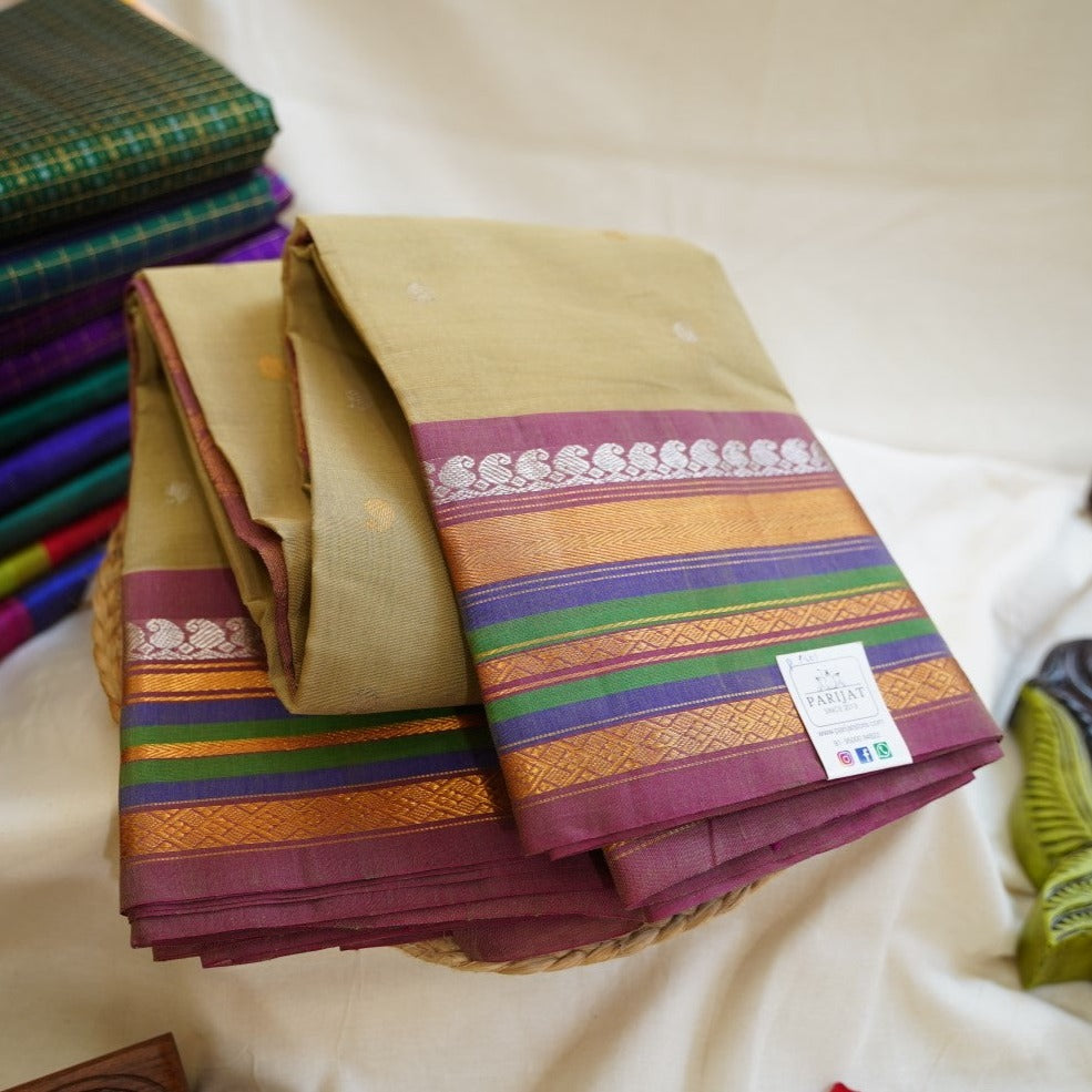 Gadwal Silk Cotton Saree PC9413