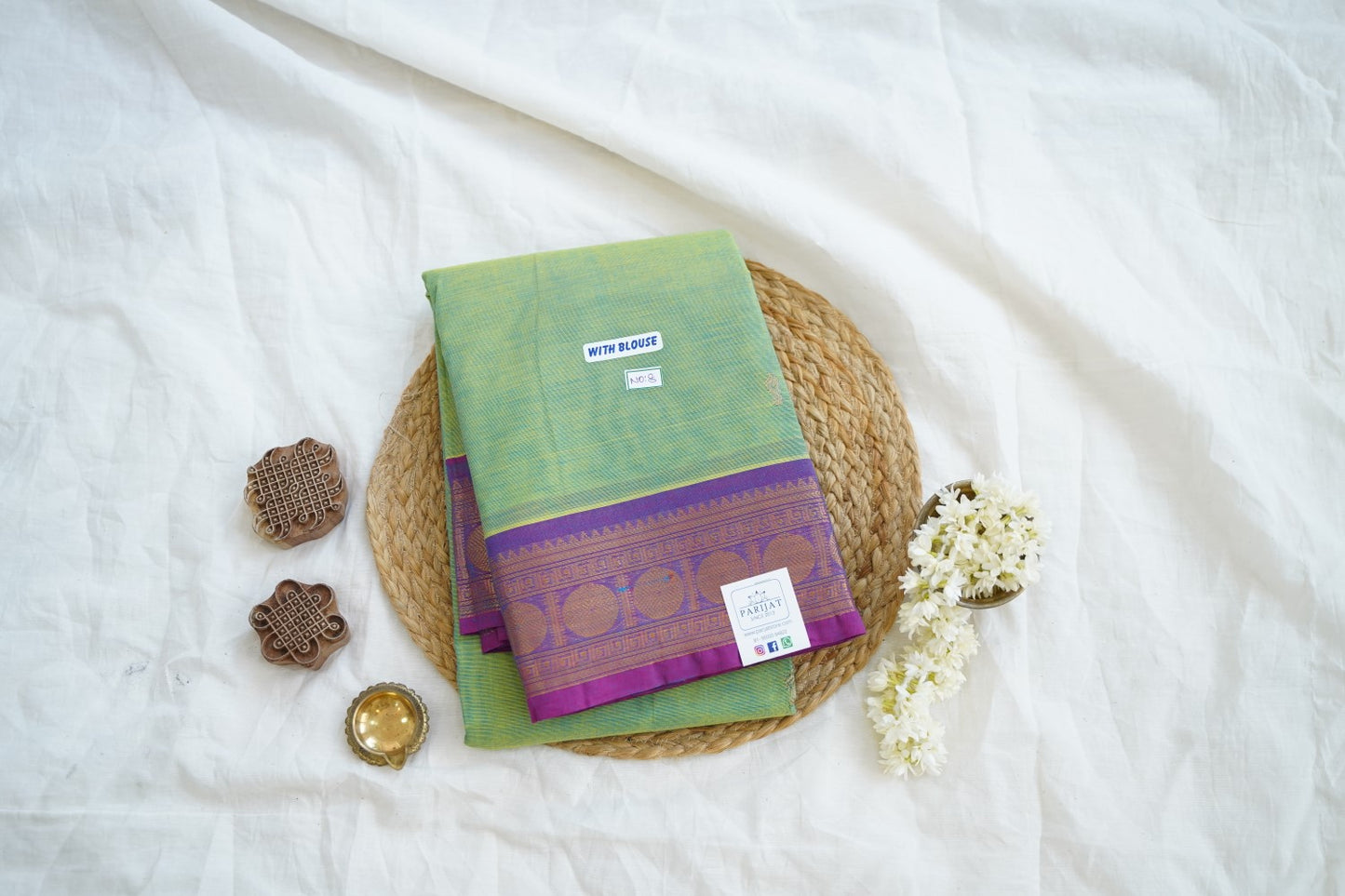 Chettinad handloom Cotton Saree PC15003