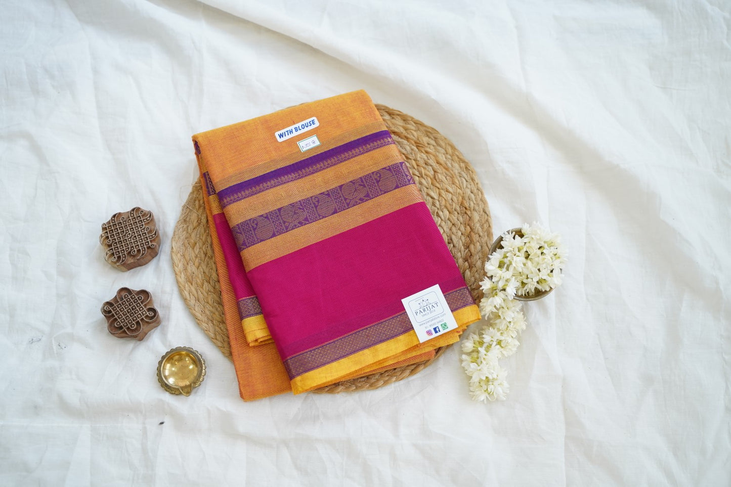 Chettinad handloom Cotton Saree PC15013