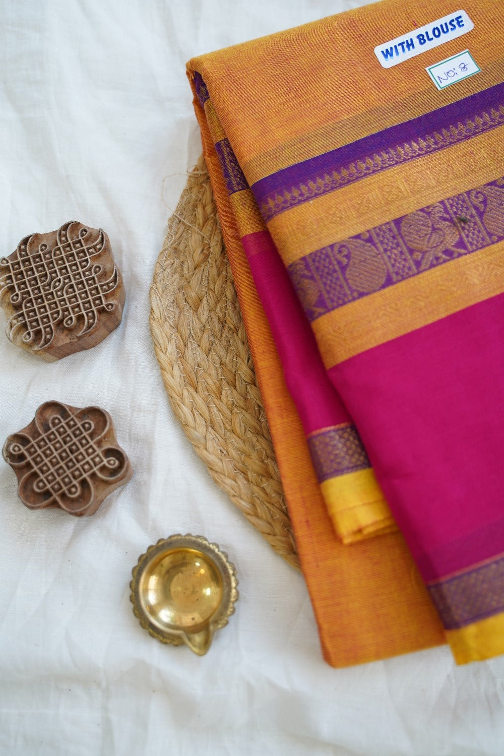 Chettinad handloom Cotton Saree PC15013