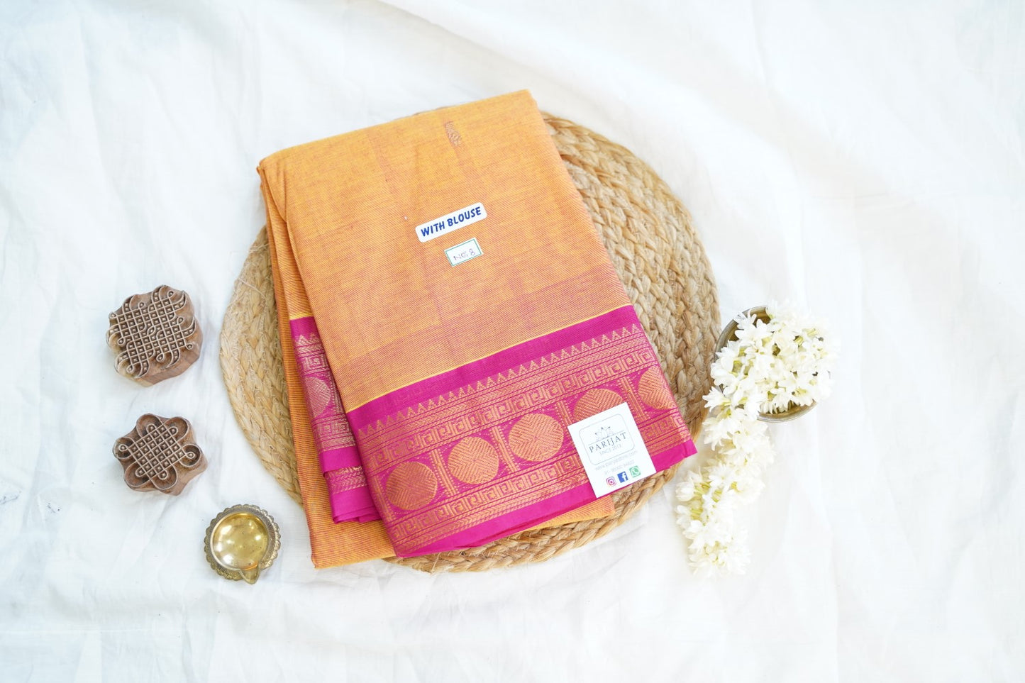 Chettinad handloom Cotton Saree PC15014
