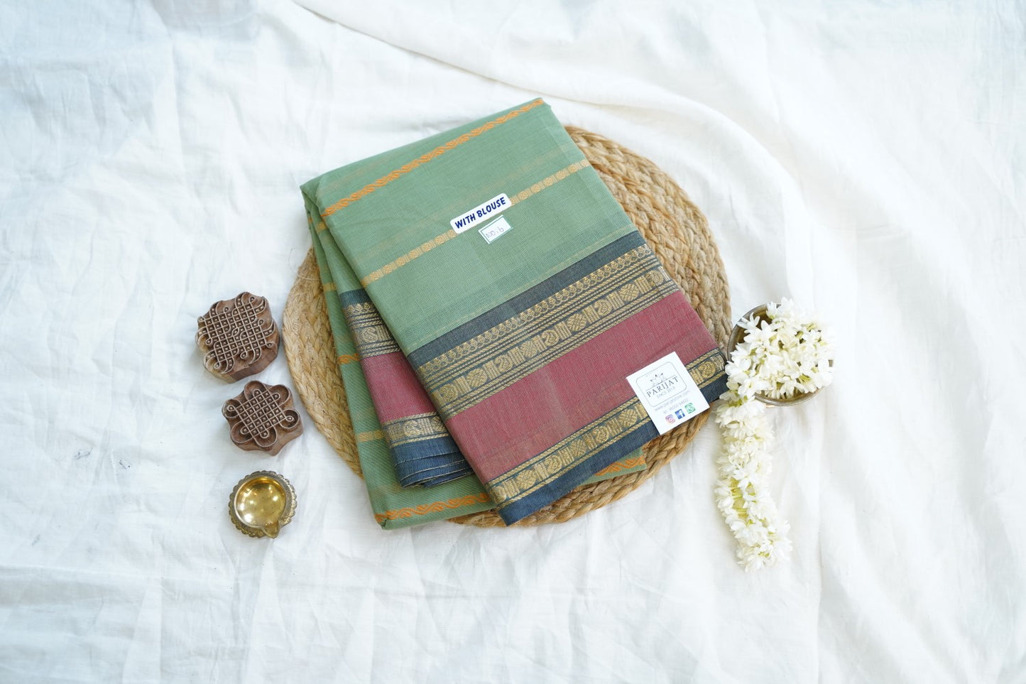 Chettinad handloom Cotton Saree PC15024