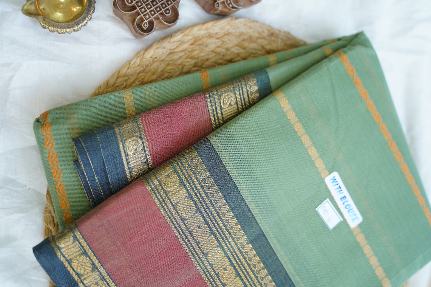 Chettinad handloom Cotton Saree PC15024