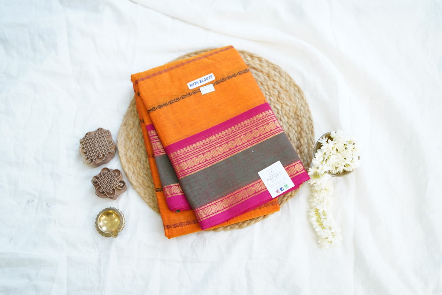 Chettinad handloom Cotton Saree PC15016