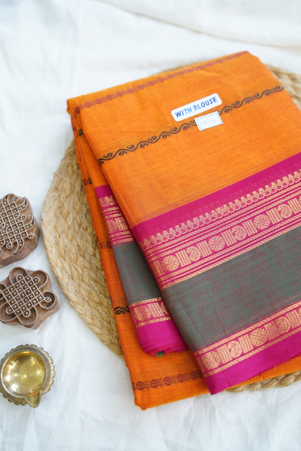Chettinad handloom Cotton Saree PC15016