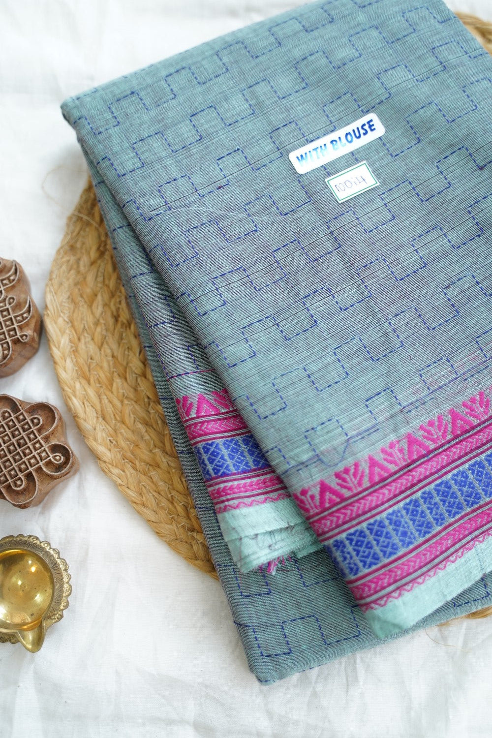 Chettinad handloom Cotton Saree PC14990