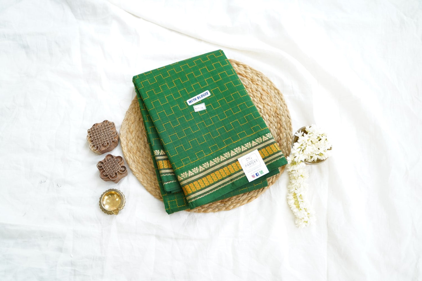 Chettinad handloom Cotton Saree PC14989