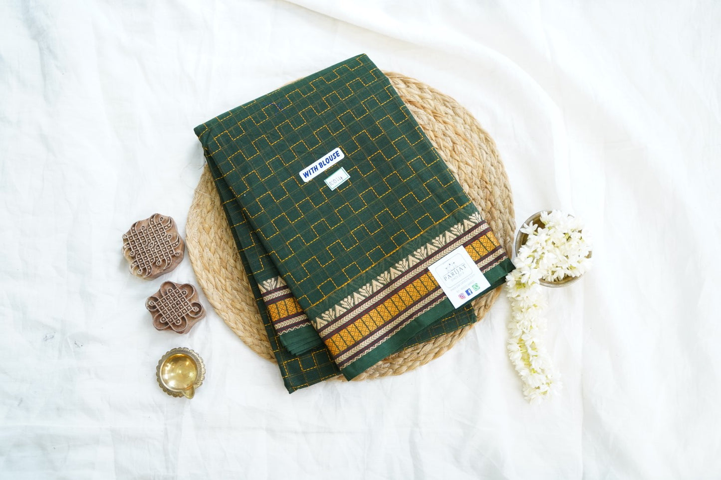 Chettinad handloom Cotton Saree PC14982