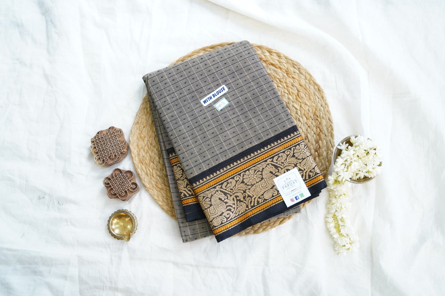 Chettinad handloom Cotton Saree PC14939