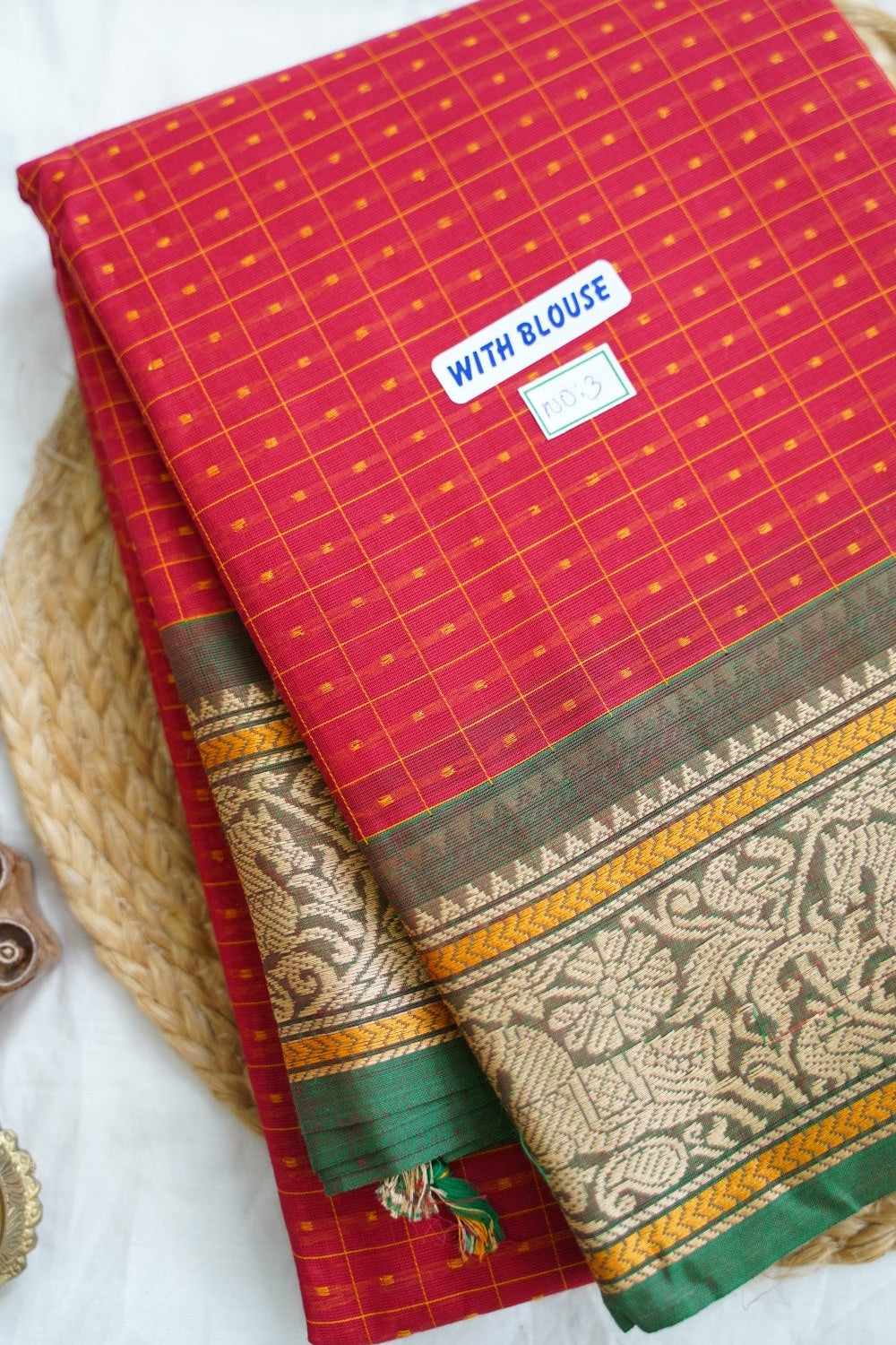 Chettinad handloom Cotton Saree PC14935