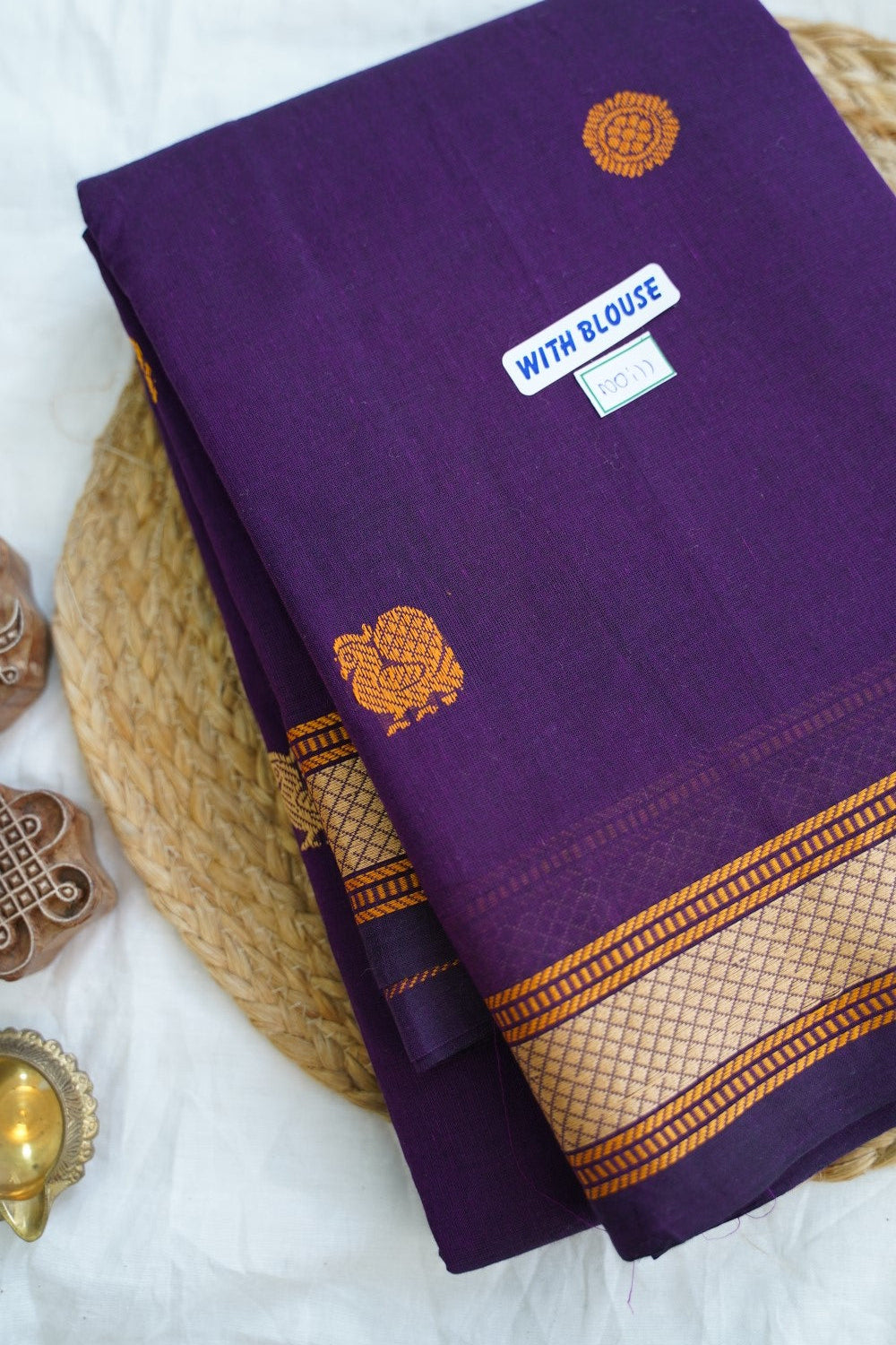 Chettinad handloom Cotton Saree PC14955