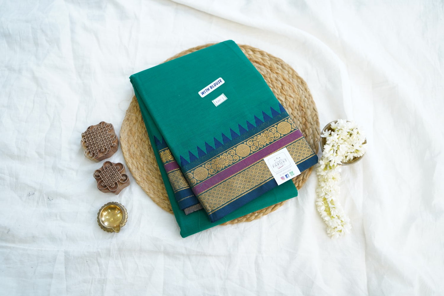 Chettinad handloom Cotton Saree PC15026
