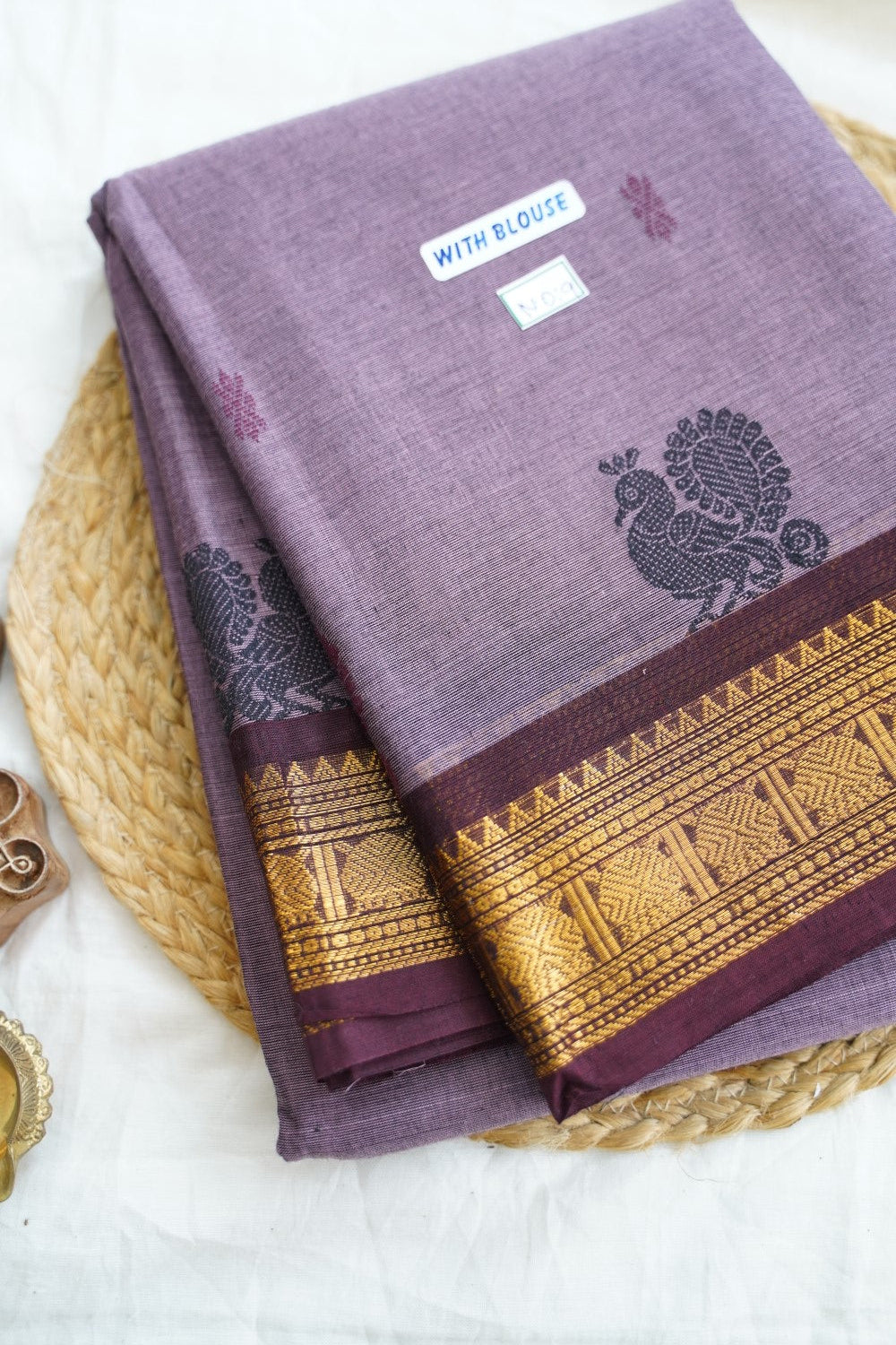 Chettinad handloom Cotton Saree PC14961