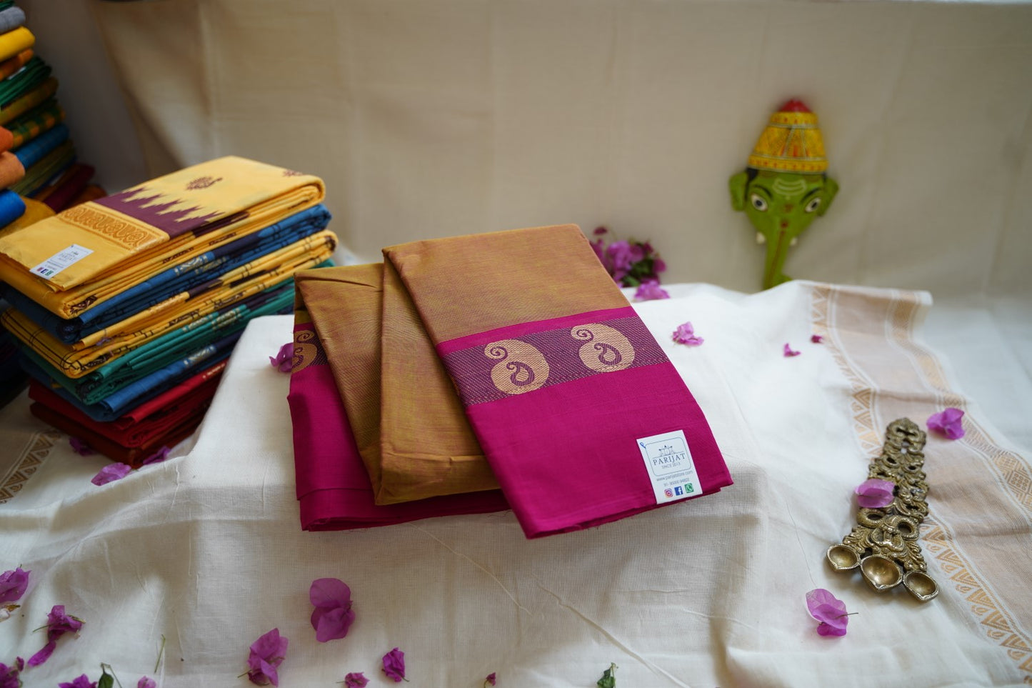 Chettinad handloom Cotton Saree PC8381