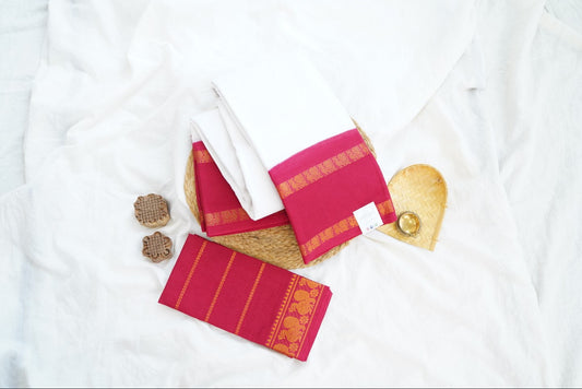 Sungadi Cotton Saree With Blouse PC15091