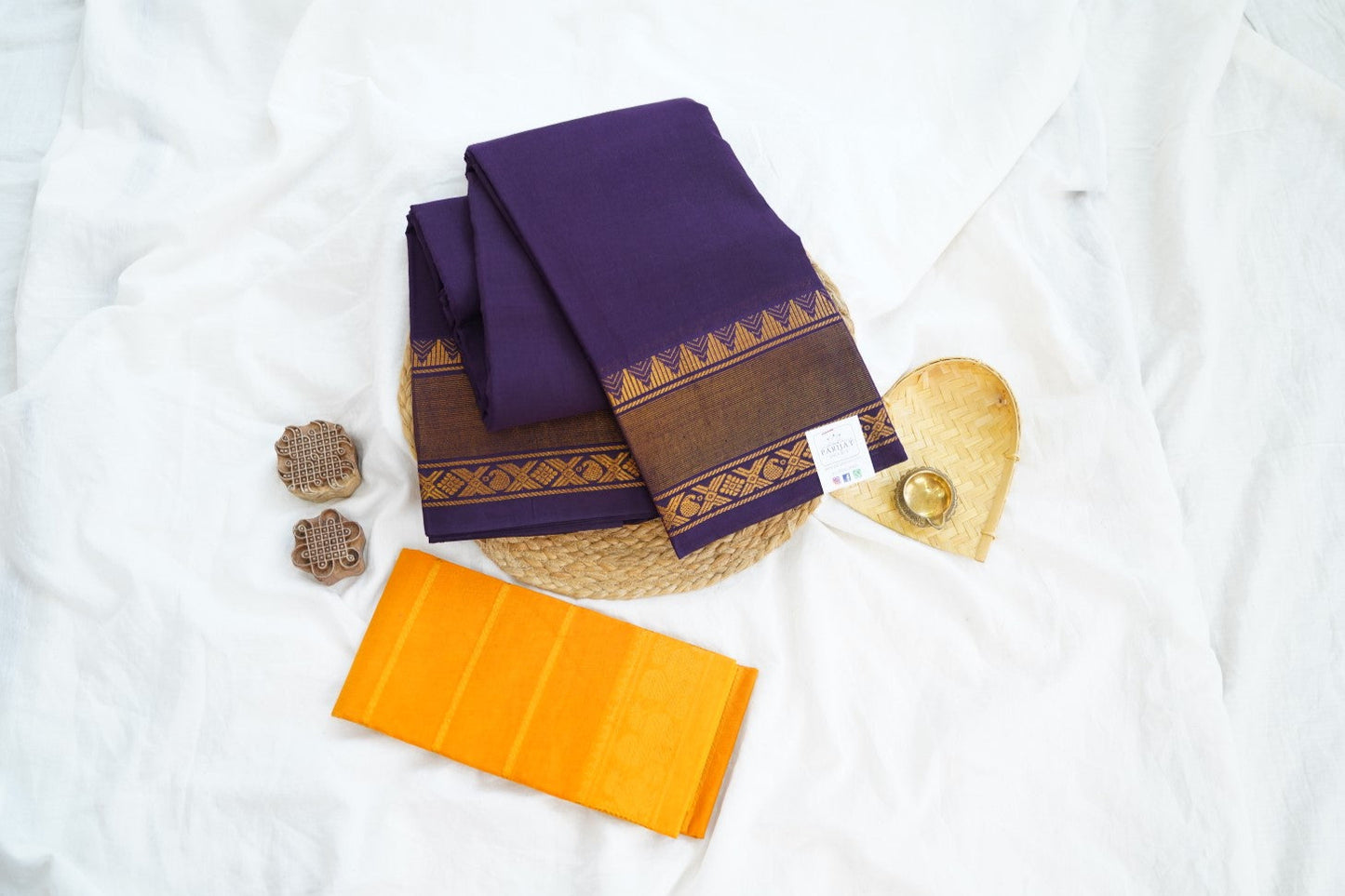 Sungadi Cotton Saree With Blouse PC15112