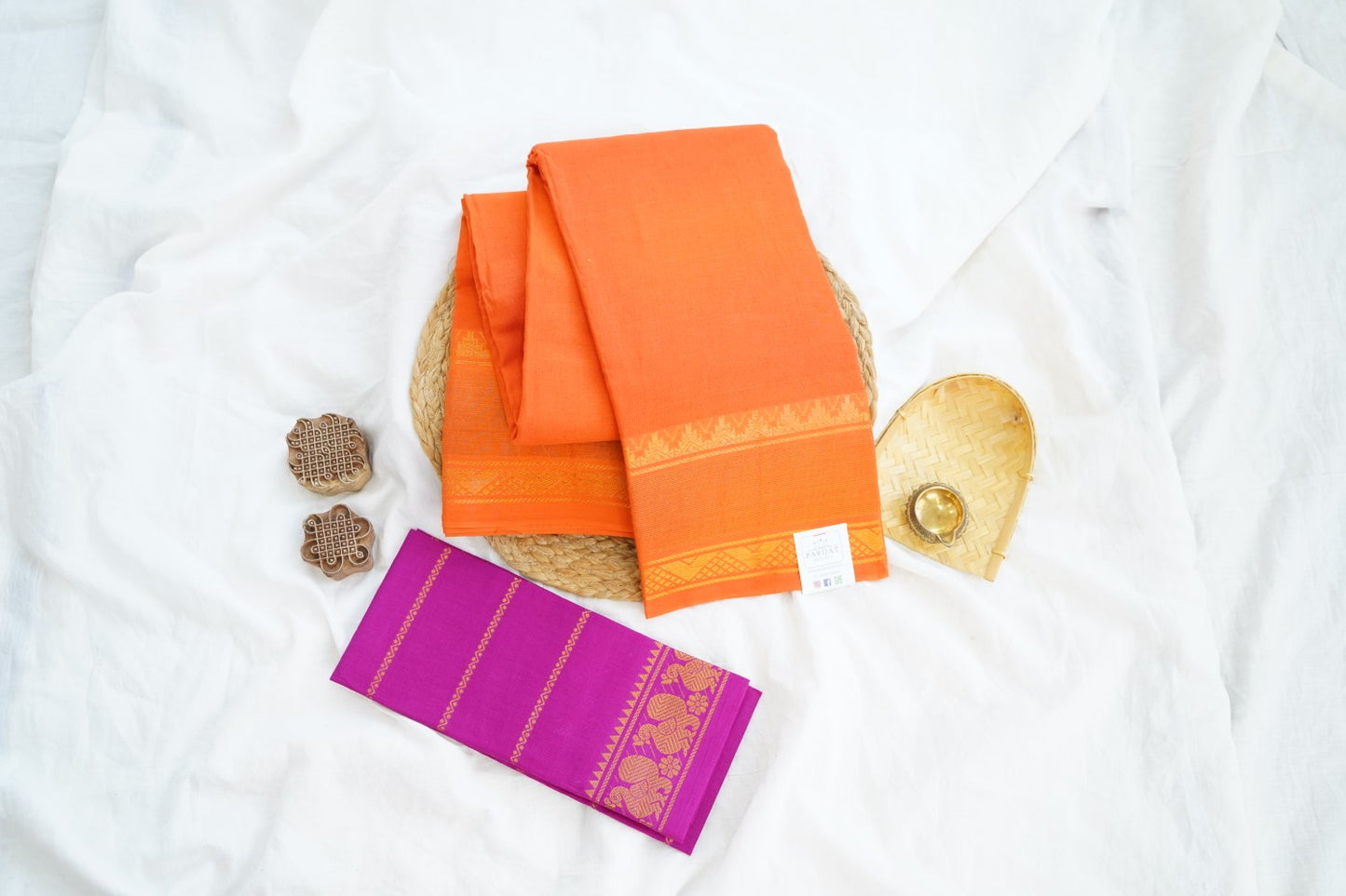 Sungadi Cotton Saree With Blouse PC15107