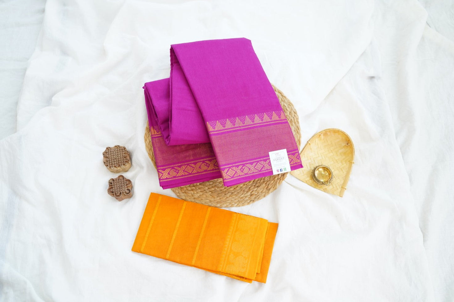 Sungadi Cotton Saree With Blouse PC15101